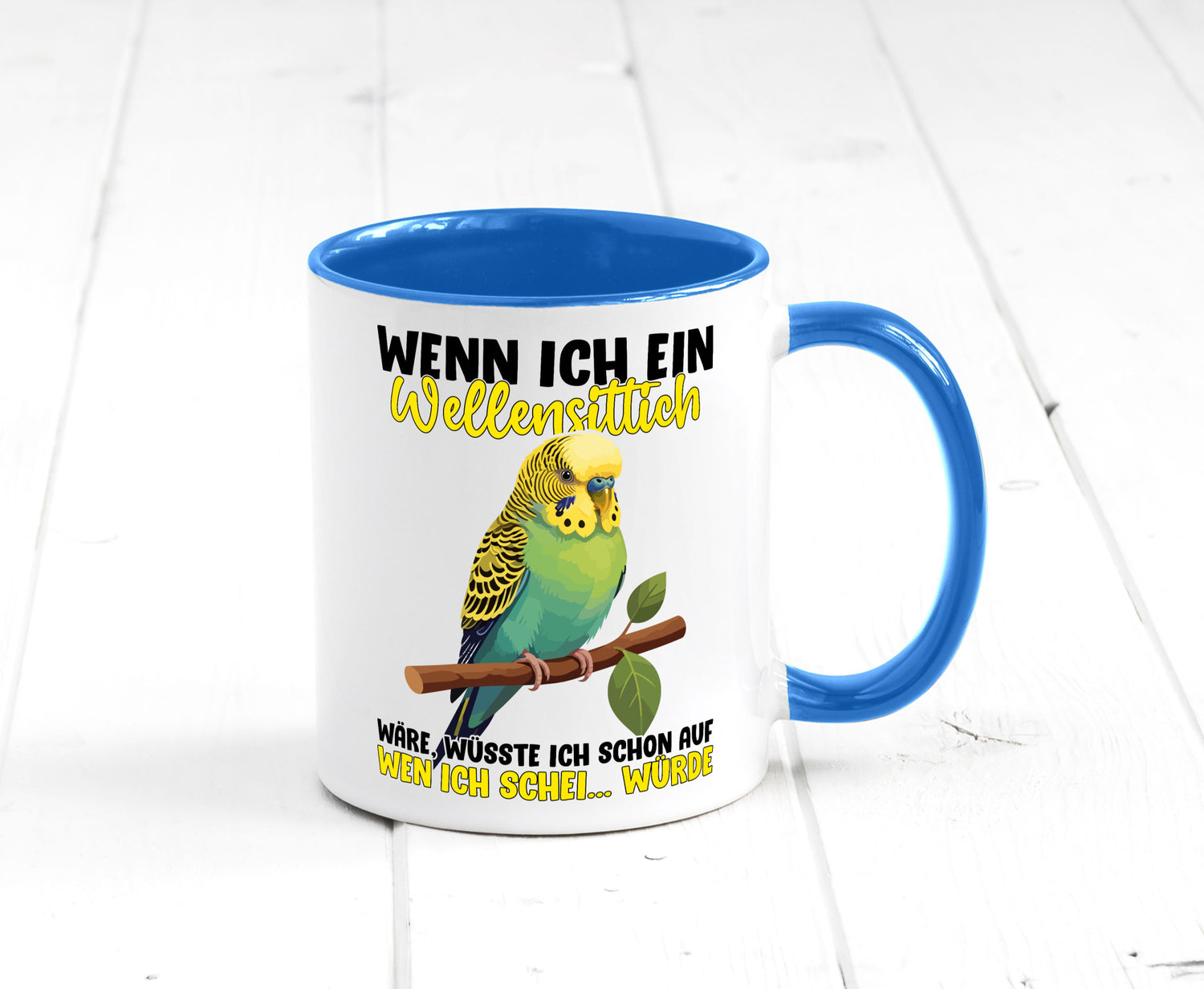 Wellensittich | Vogelbesitzer Humor Geschenkidee Tasse