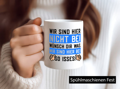 Sind hier nicht bei Wünsch dir was | Spruch Daumen hoch lustig Humor