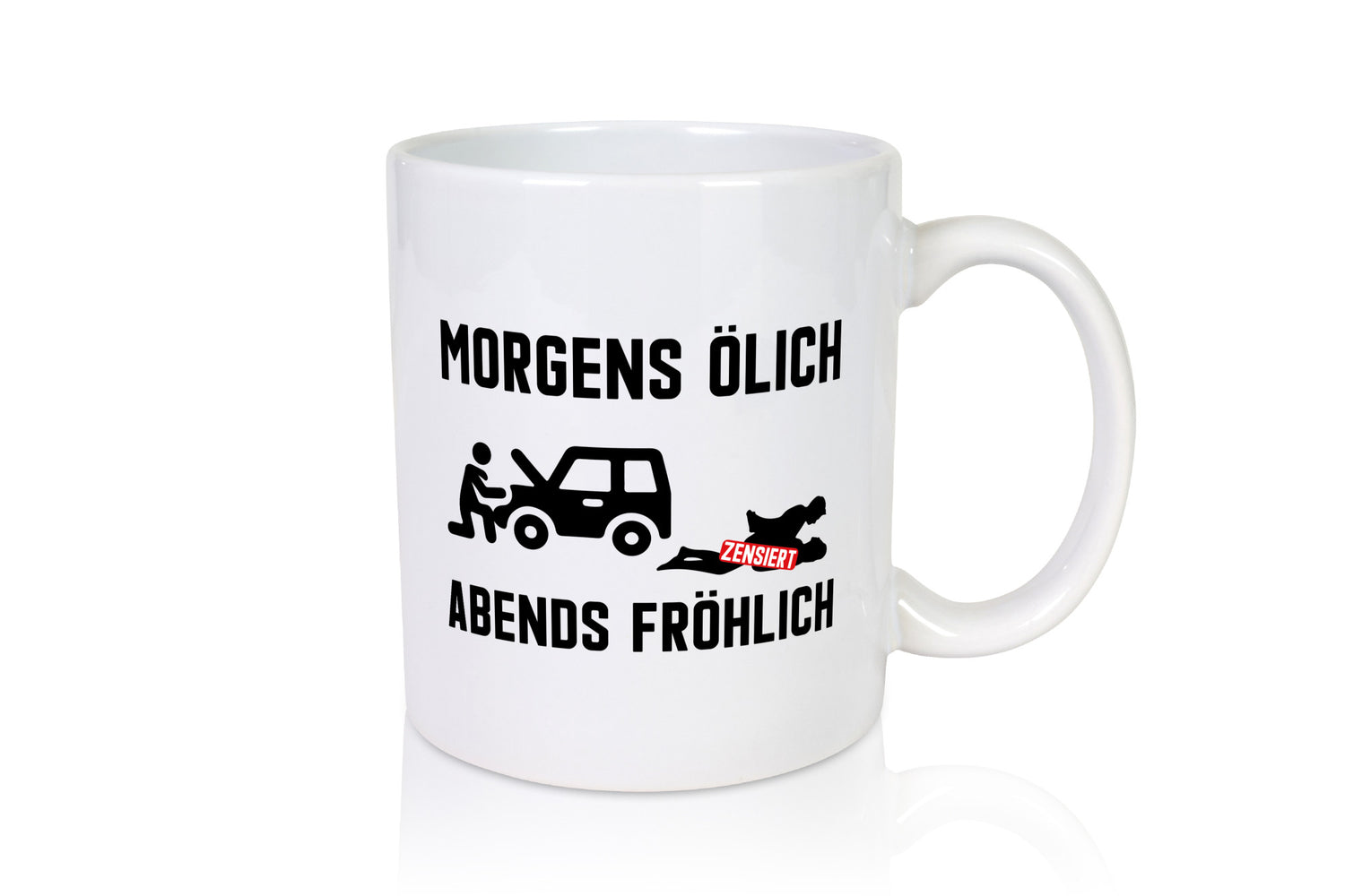Morgens ölich abends fröhlich | Mechaniker Werkstatt Geschenk Humor