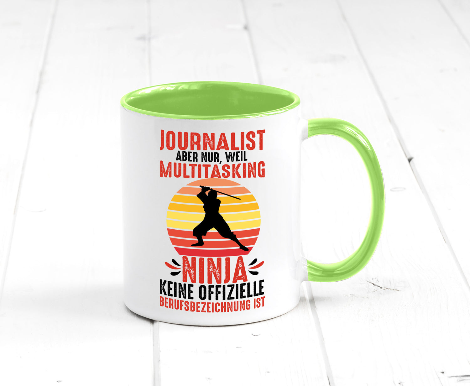 Journalist weil Multitasking Ninja kein Beruf ist Geschenk Arbeit Kollegen Büro