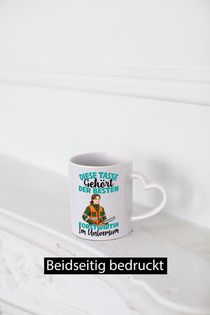 Im Universum: Forstwirtin | Forst Wirtin Geschenkidee Humor Tasse