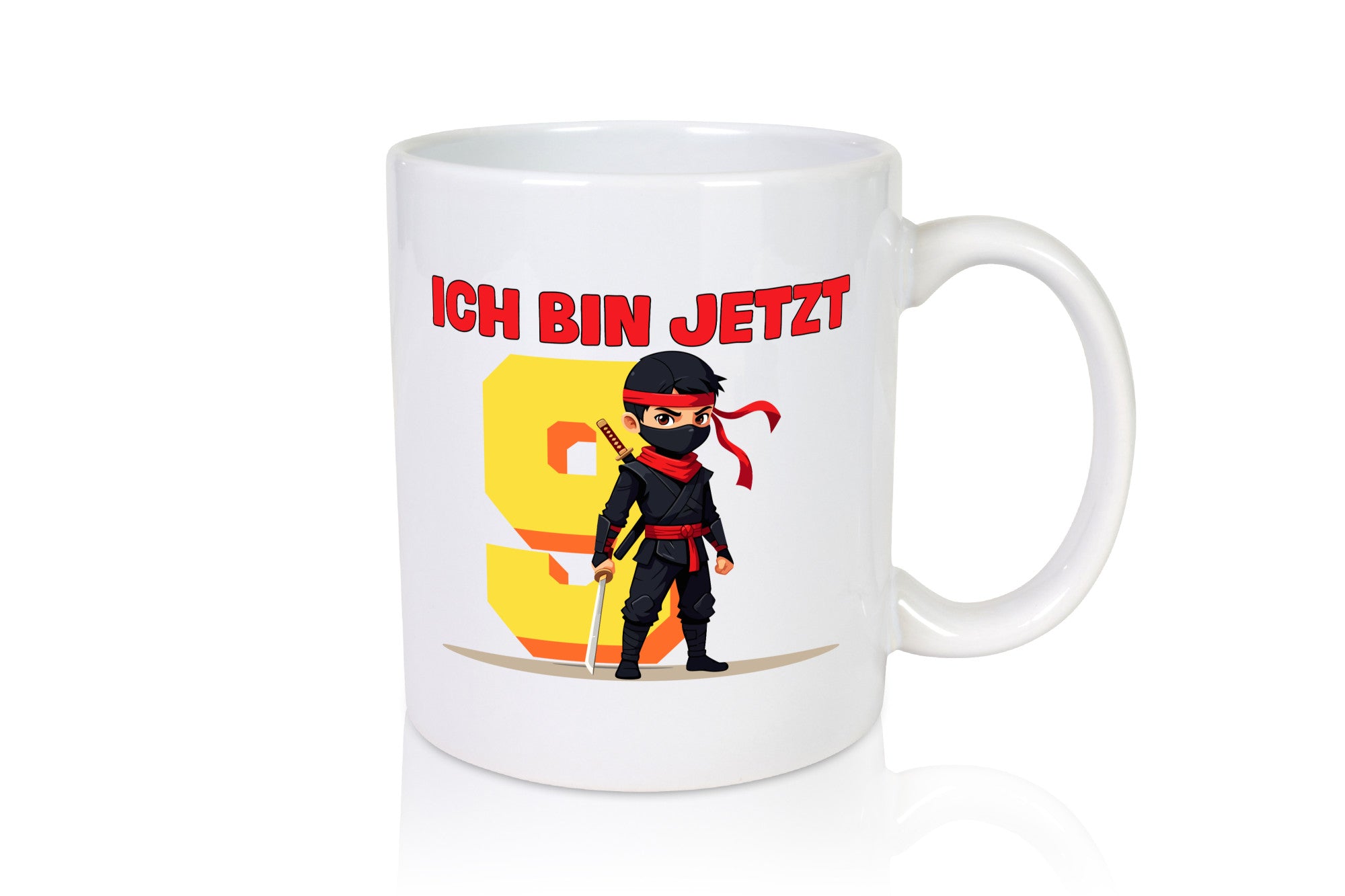 9. Geburtstag | 9 Jahre Ninja Kinder Geschenkidee Humor Tasse