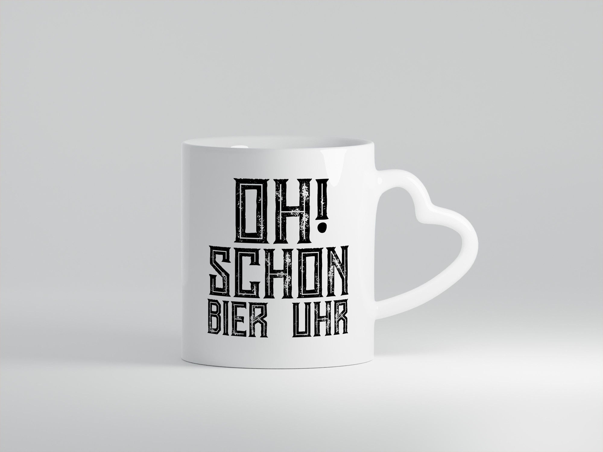 Oh schon Bier Uhr | Biertrinker Bierliebhaber Humor Geschenkidee Tasse