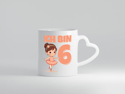 6 Geburtstag | Jahre Ballerina Mädchen Ballet lustig Geschenkidee Geschenk Tasse