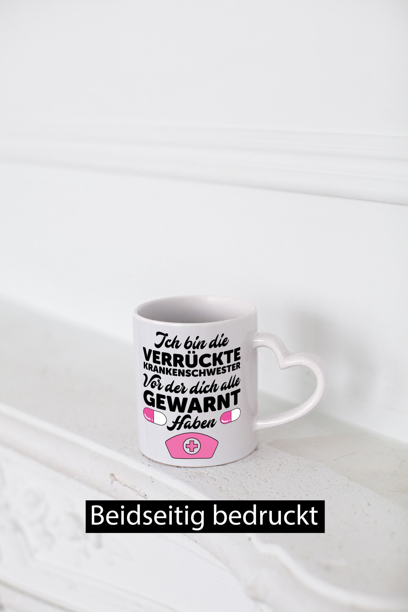Alle haben dich gewarnt | Krankenschwester Verrückt Humor Geschenkidee Tasse