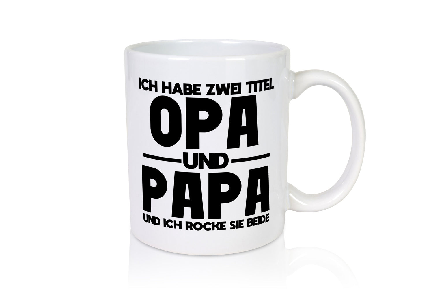 Zwei Titel, Opa, Papa, rocke beide | Opa Papa lustig Familie Geschenkidee