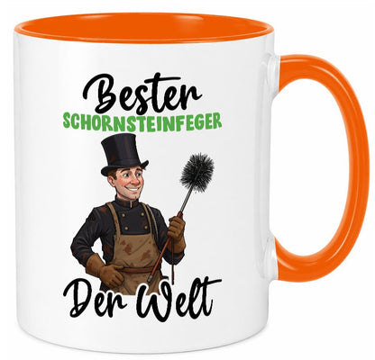 Bester Schornsteinfeger | Kaminkehrer lustig Humor Geschenkidee Geschenk Tasse