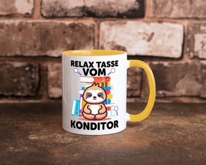 Relax Tasse: Konditor | Konditorei lustiger Spruch Geschenk Humor Geschenkidee