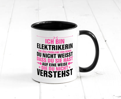 Löse Probleme: Elektrikerin | Elektronikerin Elektrik v2 Geschenkidee Humor