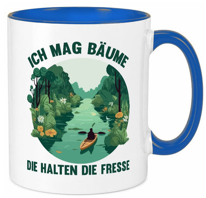 Ich mag Bäume die halten Fresse | Natur Wald lustiger Spruch Geschenk Humor Tasse