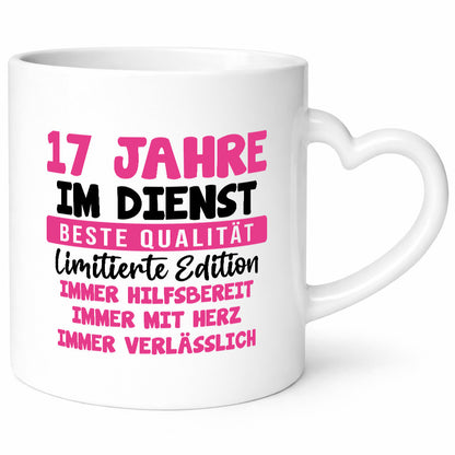 17 Jahre im Dienst | Jubiläum Arbeit v10 lustiger Spruch Geschenk Kollegen Büro