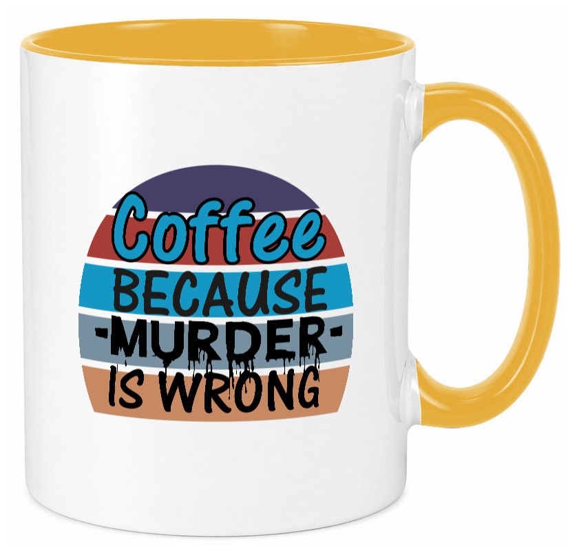 Kaffeetrinker Tasse | schwarzer Humor Büro Spruch Geschenk Arbeit Kollegen