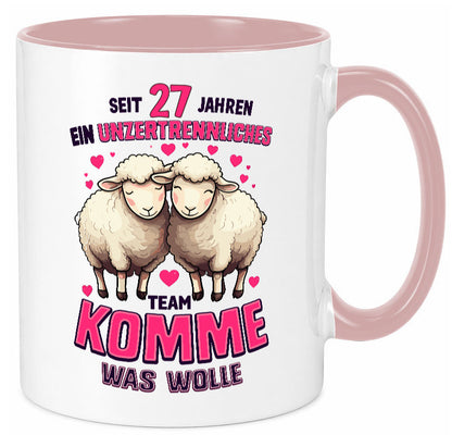 27 Jahre Verheiratet | 27Jahre ein Team Ehepaar v2 Geschenkidee Humor Tasse