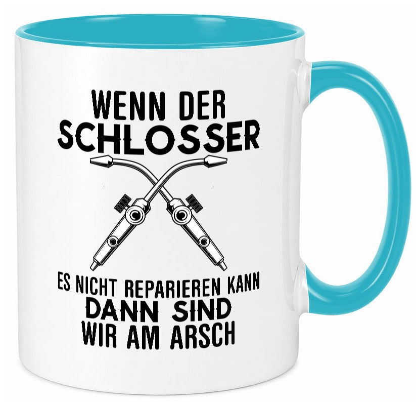 Der Schlosser lustiger Spruch Geschenk Humor Geschenkidee Tasse