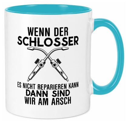 Der Schlosser lustiger Spruch Geschenk Humor Geschenkidee Tasse