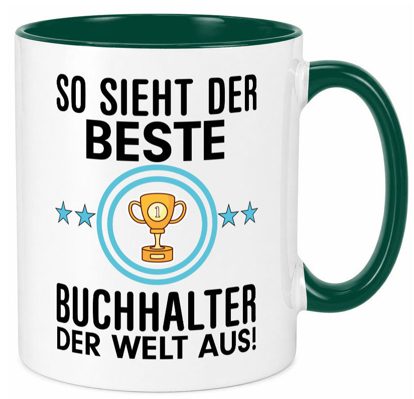 Bester Buchhalter | Büro Kollegen Beruf Geschenk Arbeit lustiger Spruch Tasse