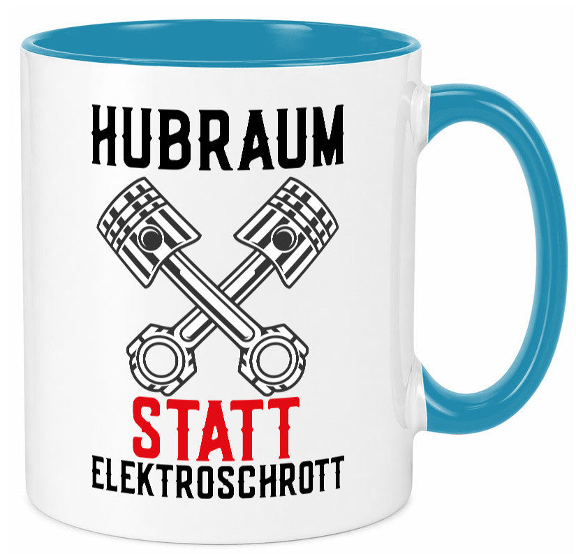 Hubraum statt Elektroschrott | Autofan Verbrennungsmotor Geschenk Humor
