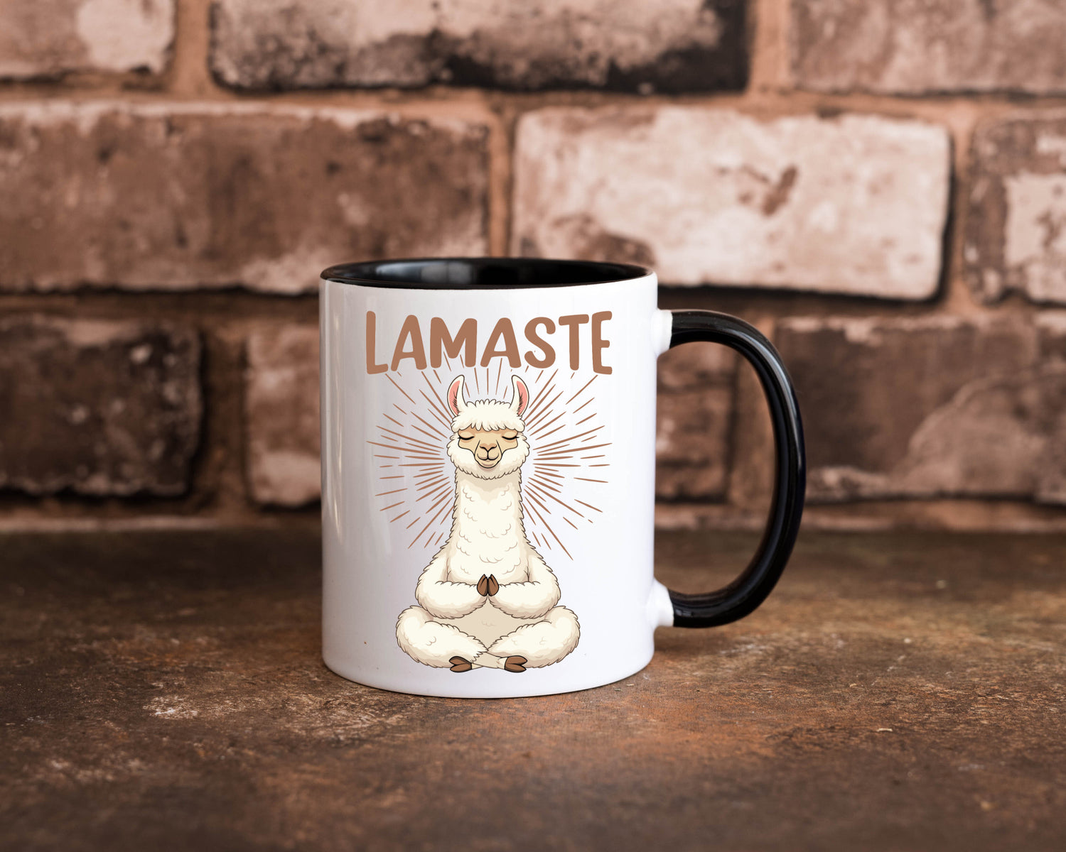 Lamaste | Lama Namaste lustiger Spruch Geschenk Humor Geschenkidee Tasse