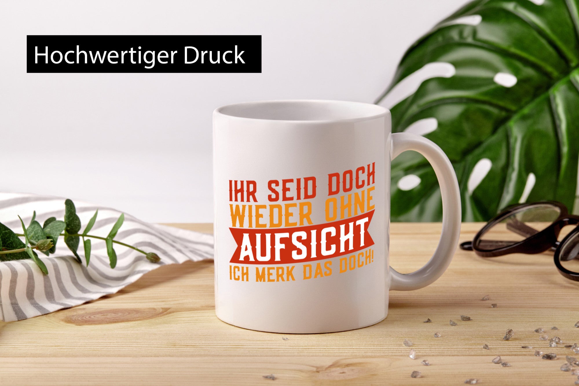 Ihr seid ohne Aufsicht | lustiger Spruch Schule Lehrer v2 Humor Geschenkidee