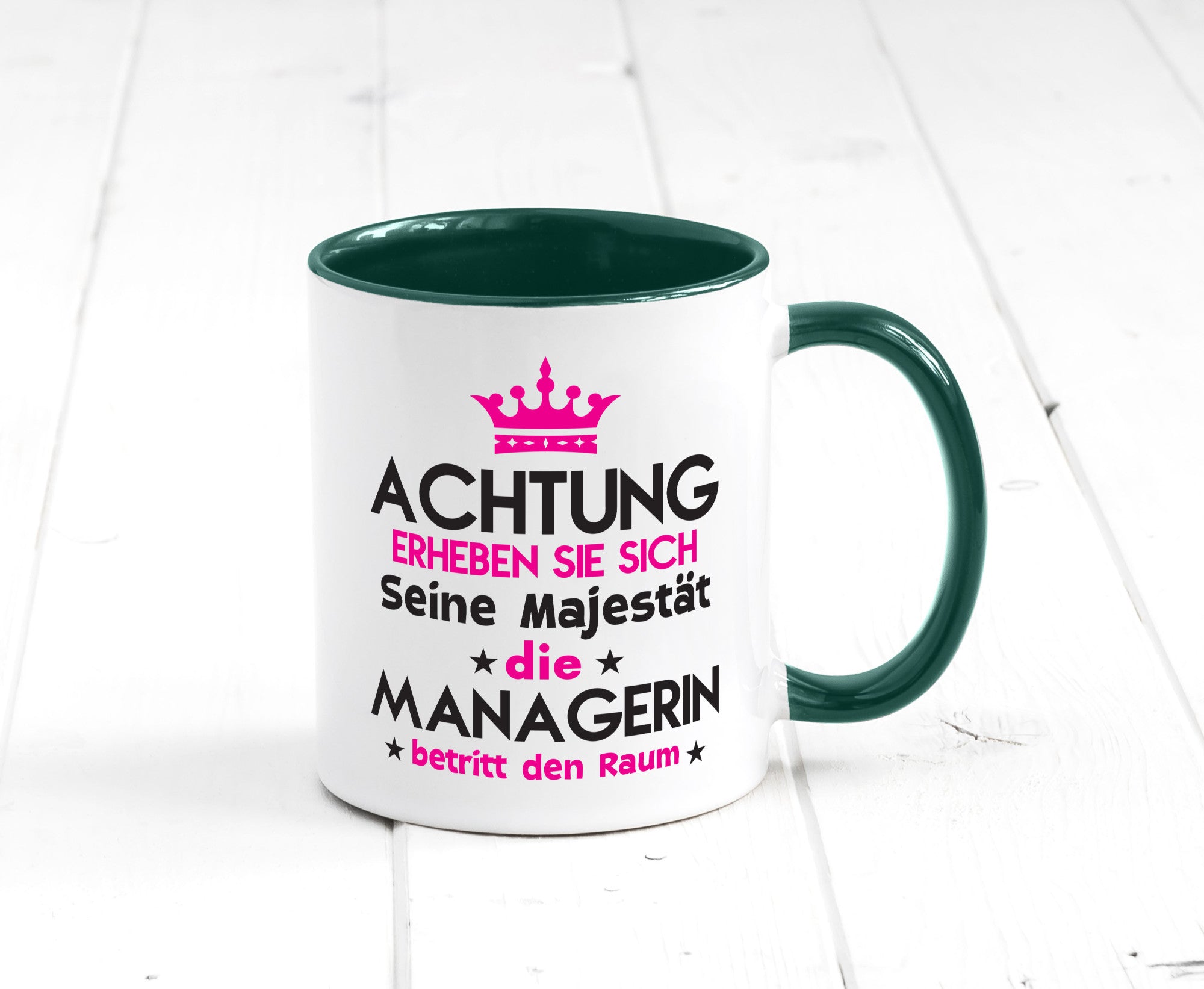 Seine Majestät Managerin | Management lustig Humor Geschenkidee Geschenk Tasse