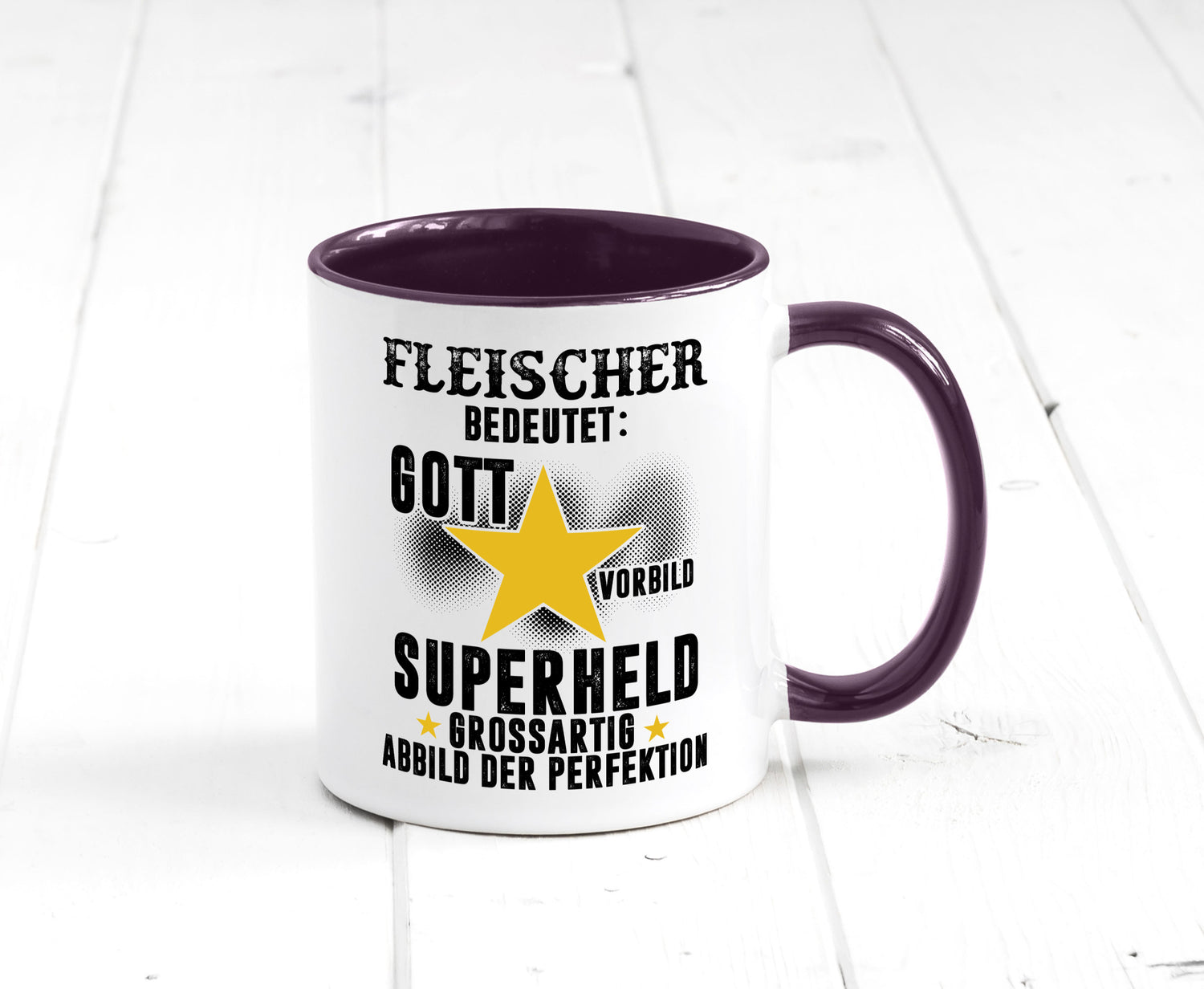 Bedeutung von Fleischer | Schlachterei lustig Humor Geschenkidee Geschenk Tasse