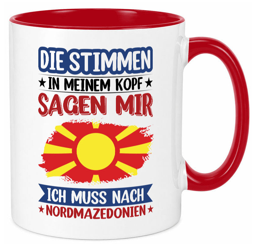 Nordmazedonien | Urlaub Stimmen in meinem Kopf Geschenk Humor Geschenkidee