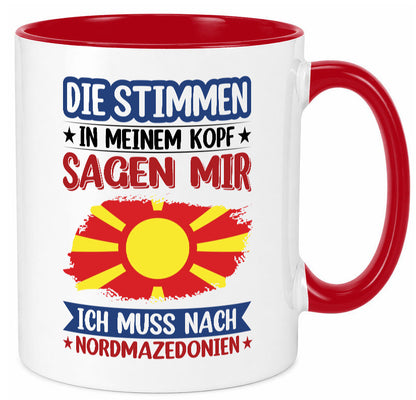 Nordmazedonien | Urlaub Stimmen in meinem Kopf Geschenk Humor Geschenkidee