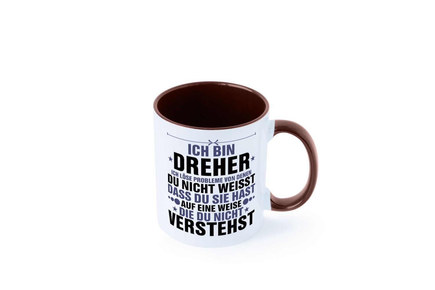 Löse Probleme: Dreher | Fräser lustiger Spruch Geschenk Humor Geschenkidee Tasse