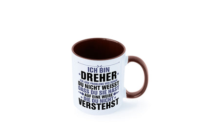 Löse Probleme: Dreher | Fräser lustiger Spruch Geschenk Humor Geschenkidee Tasse