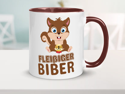 Fleißiger Biber | Motiv Tasse Kinder Geburtstag lustig Geschenkidee Geschenk