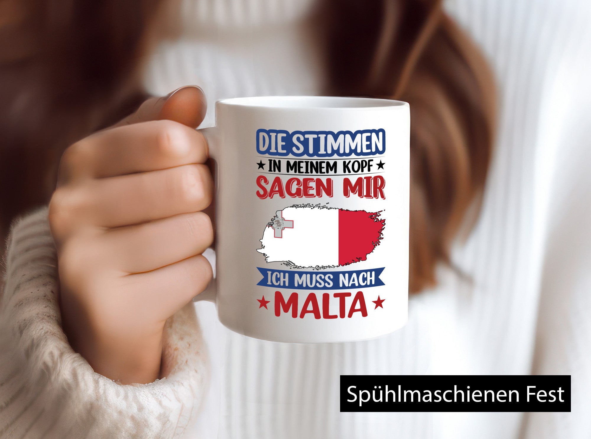 Malta | Urlaub Stimmen in meinem Kopf Traumland lustiger Spruch Geschenk Humor