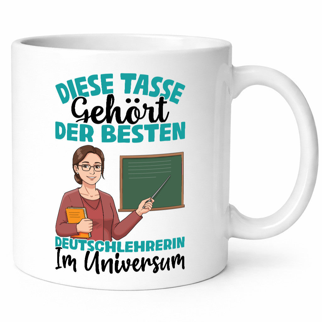 Im Universum: Deutschlehrerin | Lehrer Humor Geschenkidee Tasse