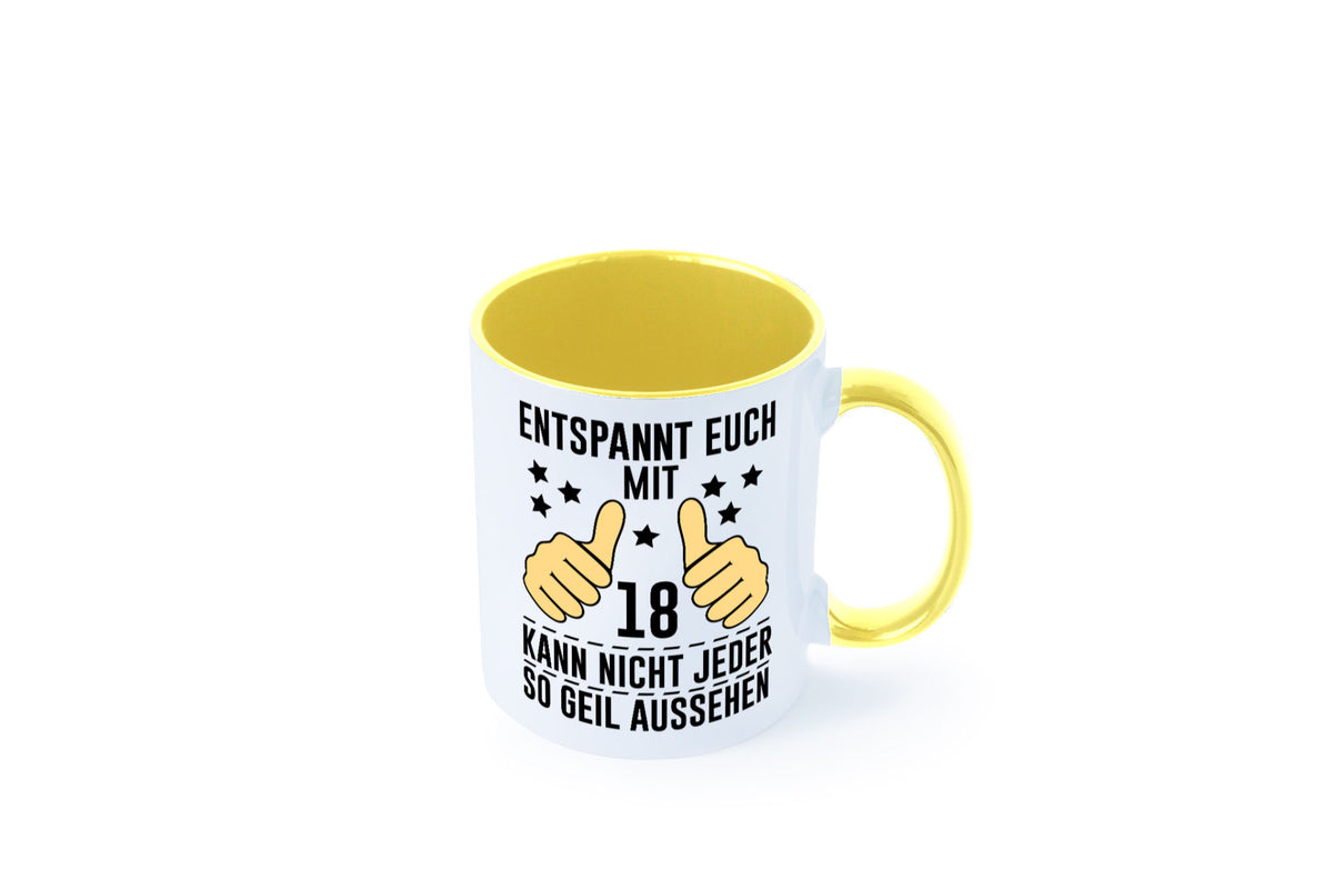 18. Geburtstag | 18 Jahre Geil aussehen Entspannt euch Geschenk Geschenkidee Tasse