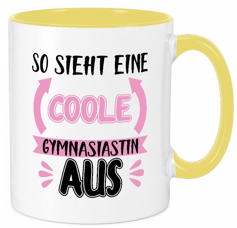 Coole Gymnasiastin | Mädchen Tasse Schülerin lustig Humor Geschenkidee Geschenk