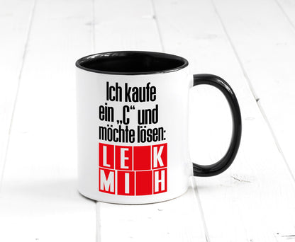 Ich kauf ein ?C? lustig Humor Geschenkidee Geschenk Tasse