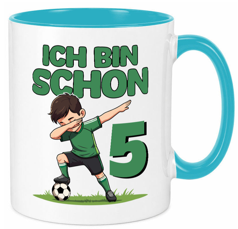 5. Geburtstag | 5 Jahre Fußballer lustiger Spruch Geschenk Geschenkidee Tasse