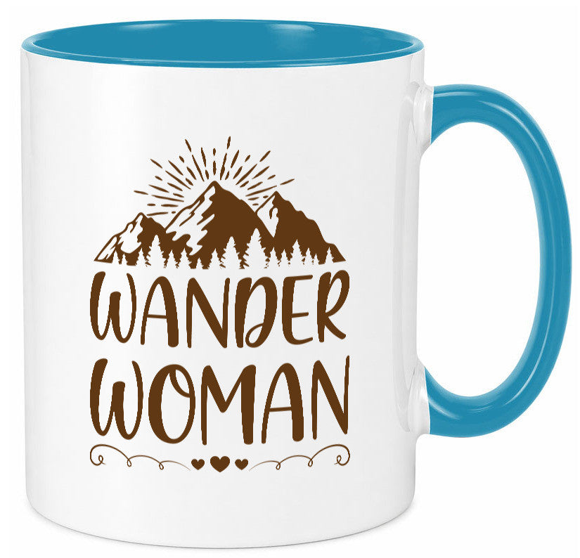 Wander Woman | Berge Herzen Geschenk Familie Geschenkidee lustiger Spruch Tasse