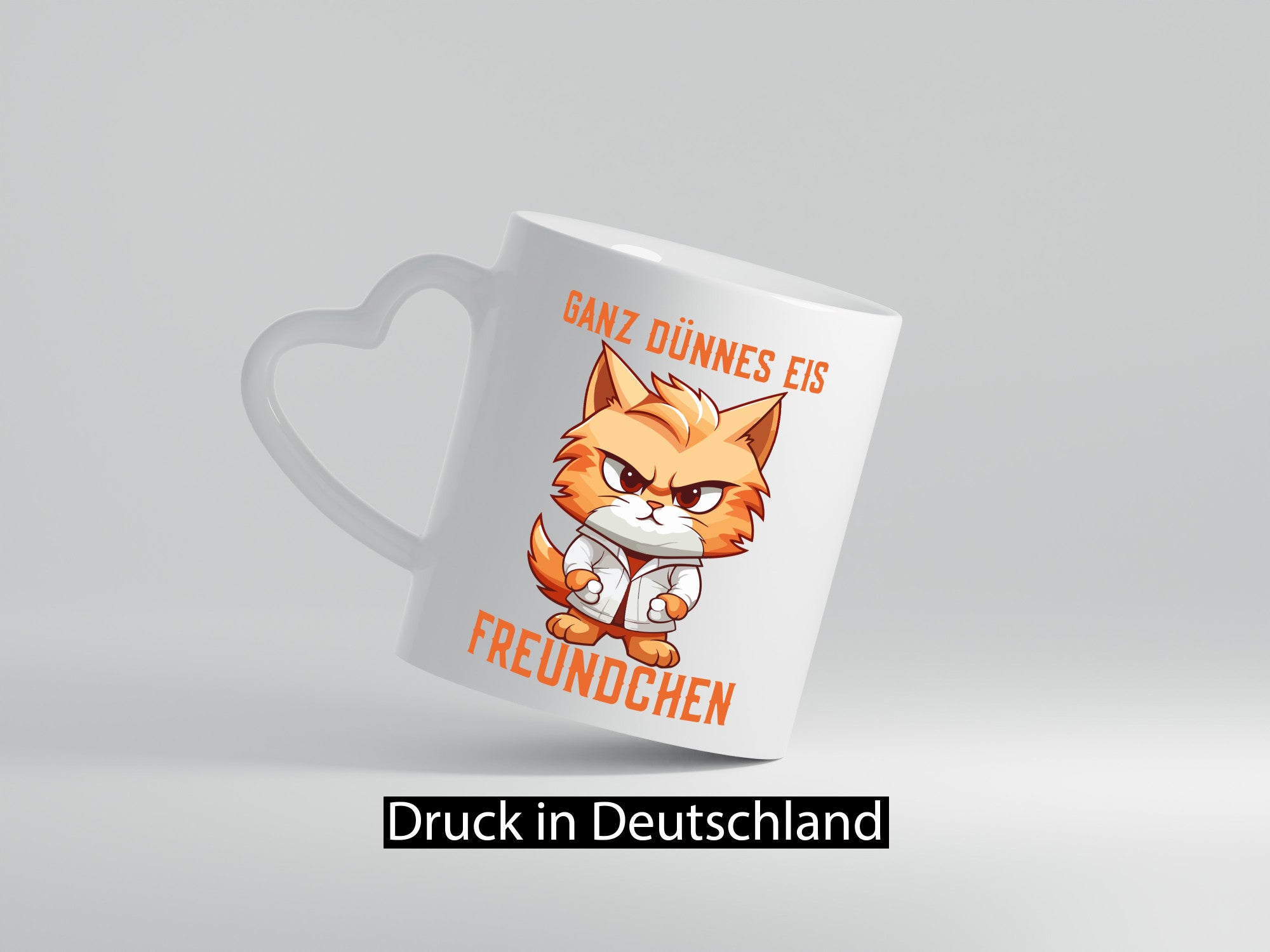 Ganz dünnes Eis Freundchen | coole Katze lustiger Spruch Geschenk Tierliebhaber