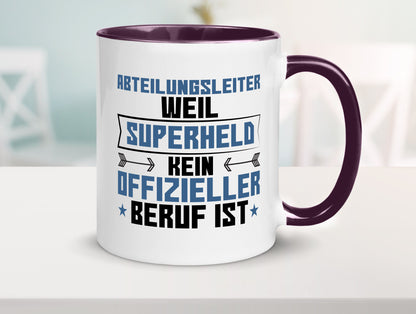 Superheld Abteilungsleiter| Führungskraft Geschenkidee Humor Tasse