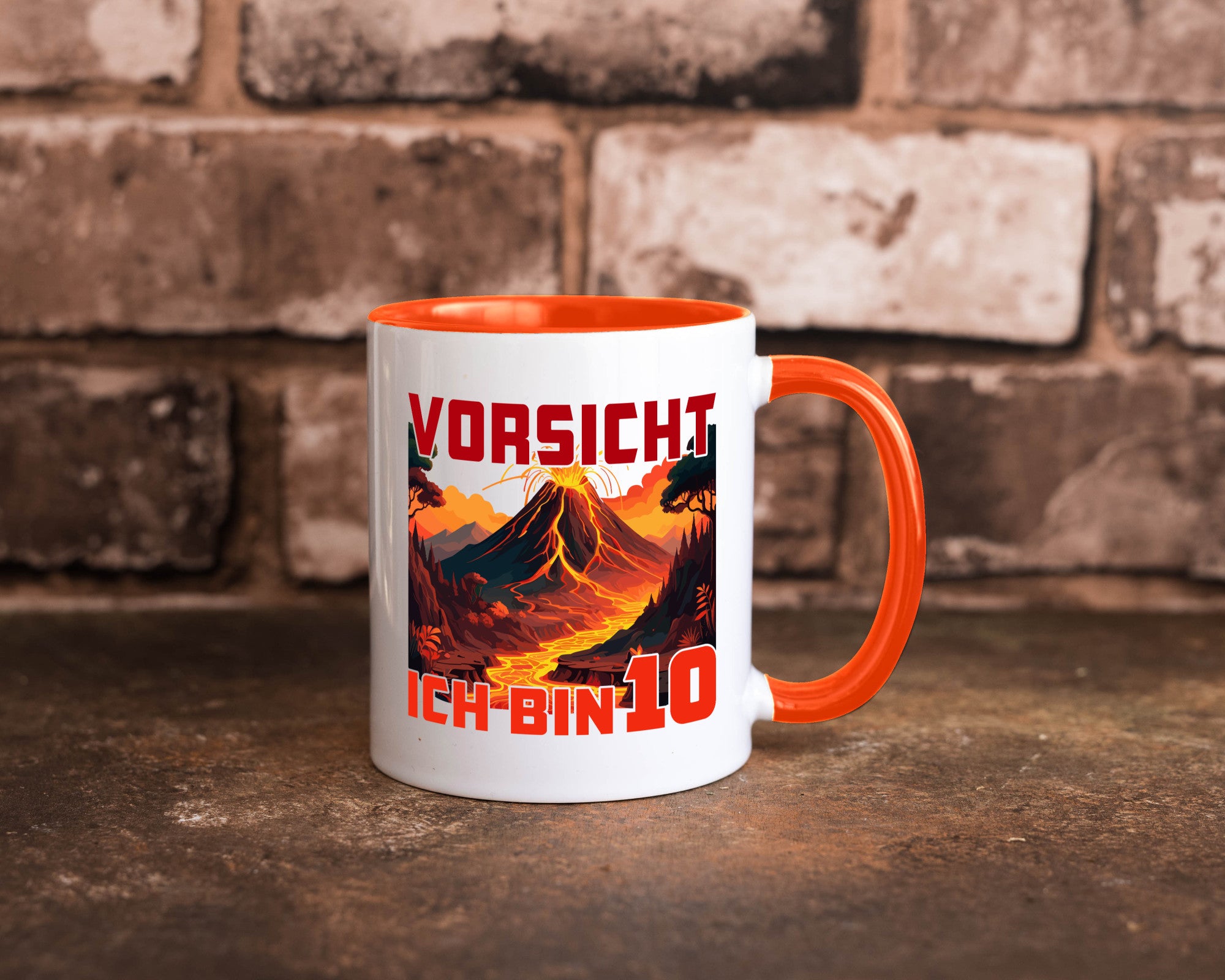 10. Geburtstag | 10 Jahre Vulkanausbruch Vulkan Humor Geschenkidee Tasse