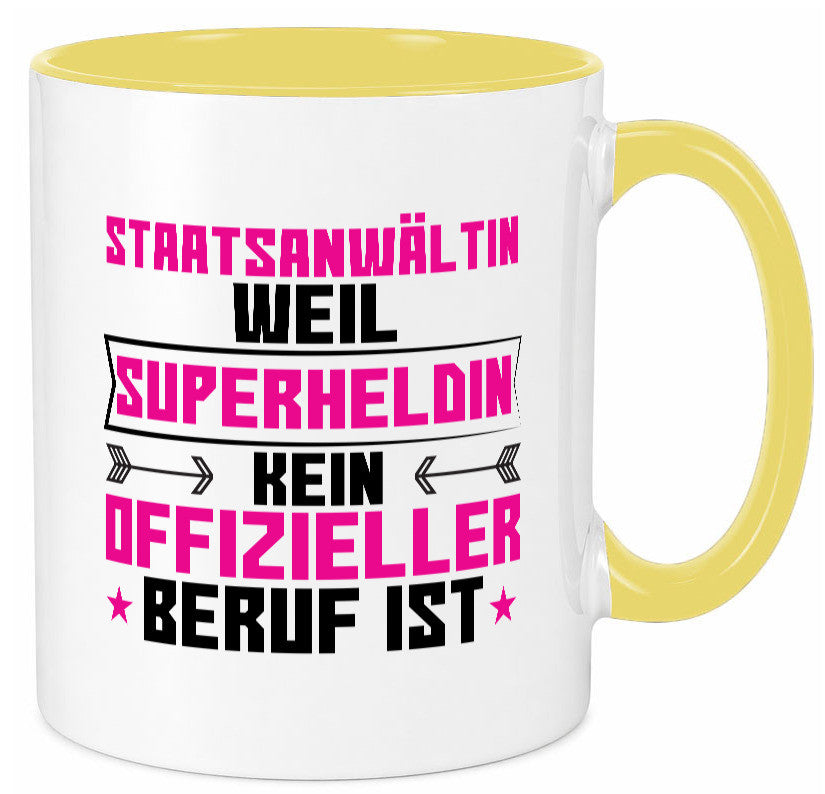 Superheldin Staatsanwältin | Anwältin Humor Geschenkidee Tasse