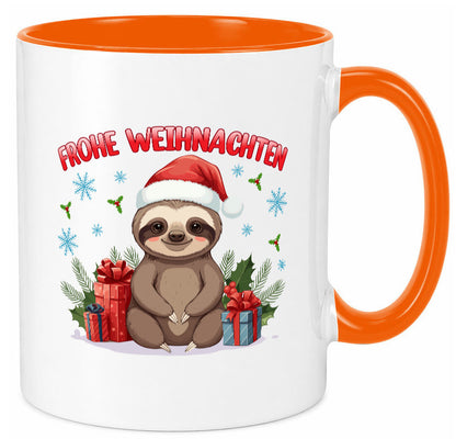 Frohe Weihnachten | Faultier Humor Tierliebhaber Geschenkidee Tasse