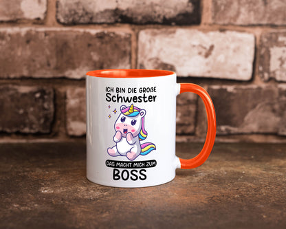 Große schwester macht mich zum Boss | Einhorn Geschwister lustiger Spruch