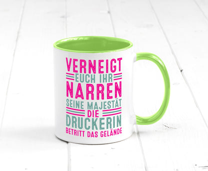 Verneigt euch: Druckerin | Druckerei Print Medien lustig Humor Geschenkidee