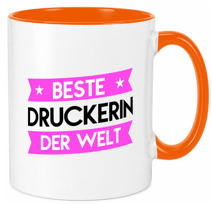 Beste Druckerin | Druckerei Print Medien lustig Humor Geschenkidee Geschenk Tasse