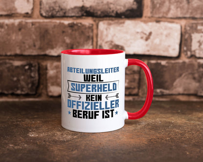 Superheld Abteilungsleiter| Führungskraft Geschenkidee Humor Tasse