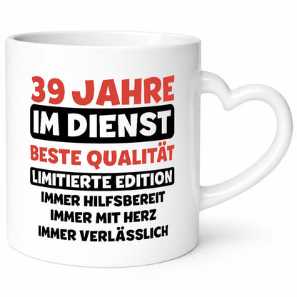 39 Jahre im Dienst | Jubiläum Arbeit v3 Geschenk Kollegen Büro lustiger Spruch