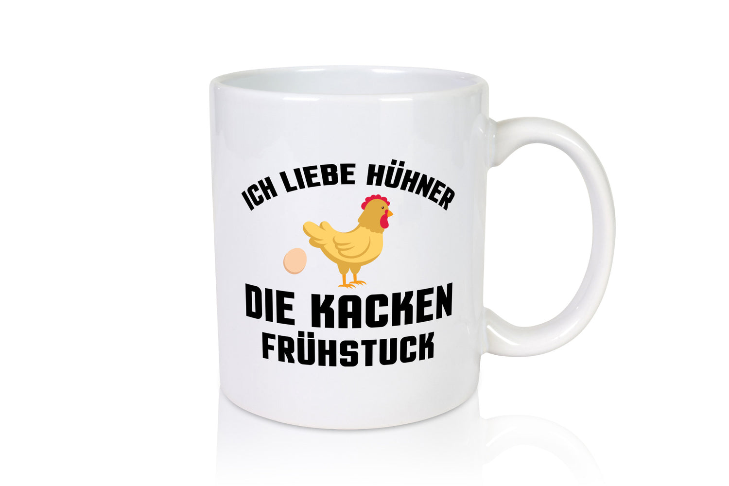 Ich liebe Hühner | Spruch lustig Frühstück Humor Geschenkidee Tasse