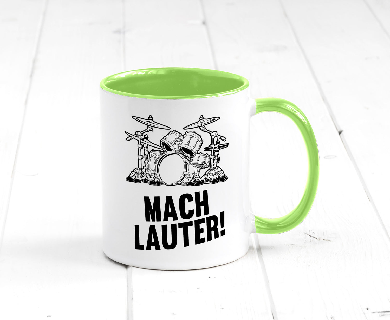 Mach lauter | Schlagzeug Band Musiker Geschenkidee Humor Tasse