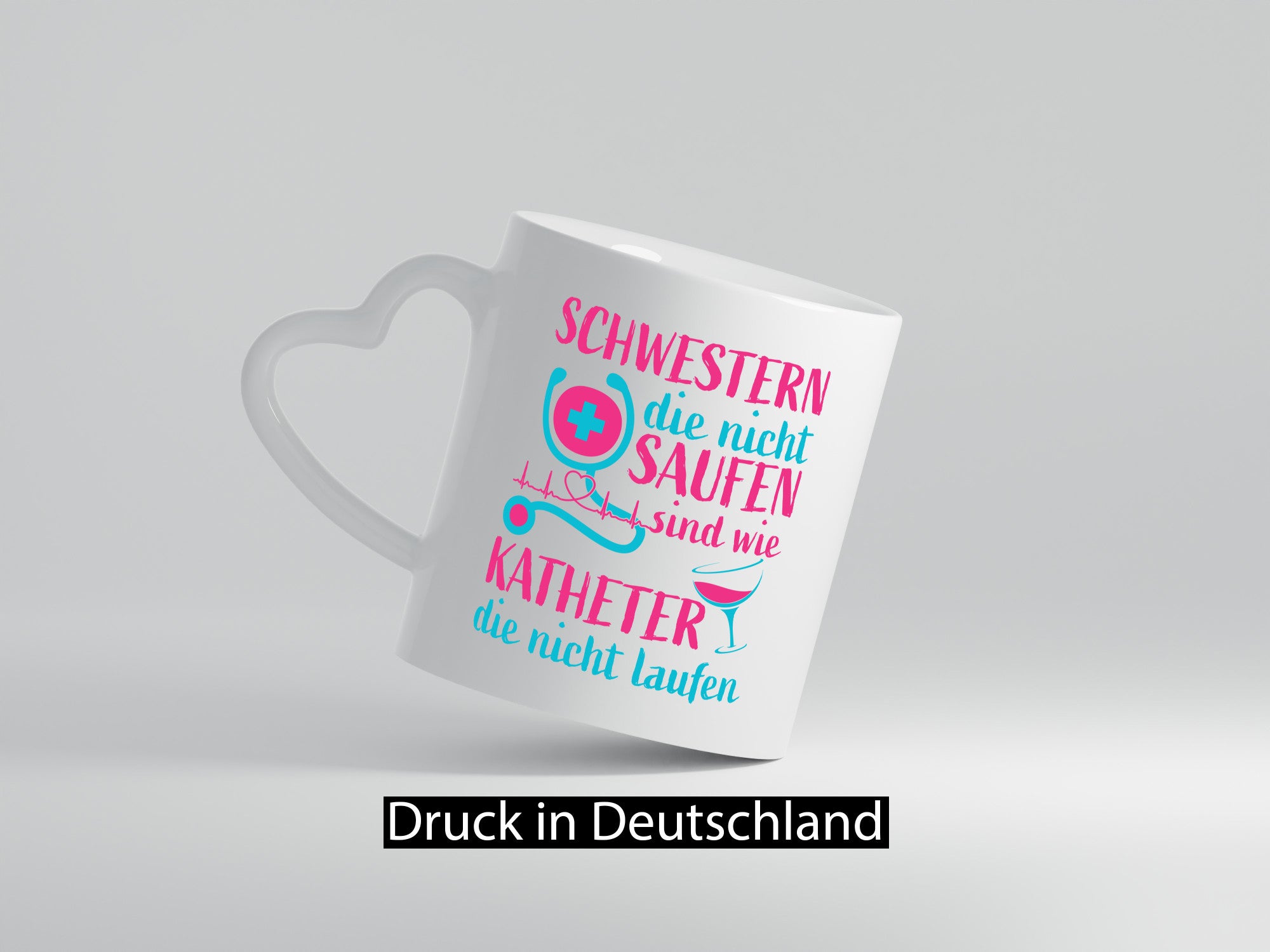 Schwestern die nicht saufen | Stethoskop Alkohol lustig Humor Geschenkidee